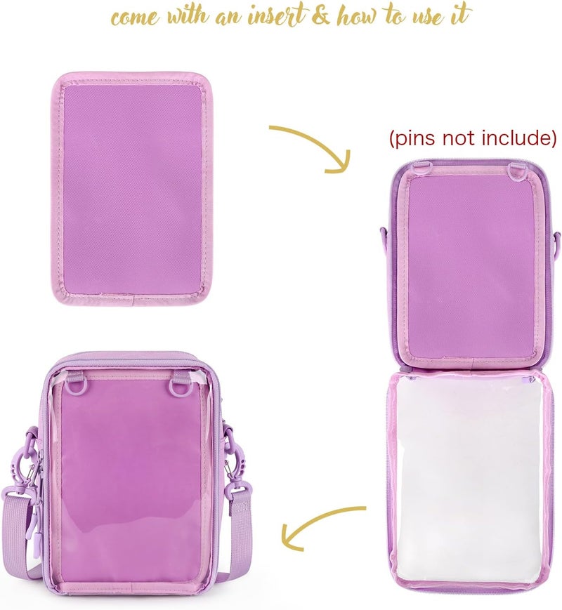 STEAMEDBUN Ita Bag Crossbody Small Pin Display Bag with Insert - Image 2